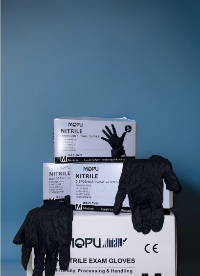 MOPU GLOVES NITRILE BLACK M